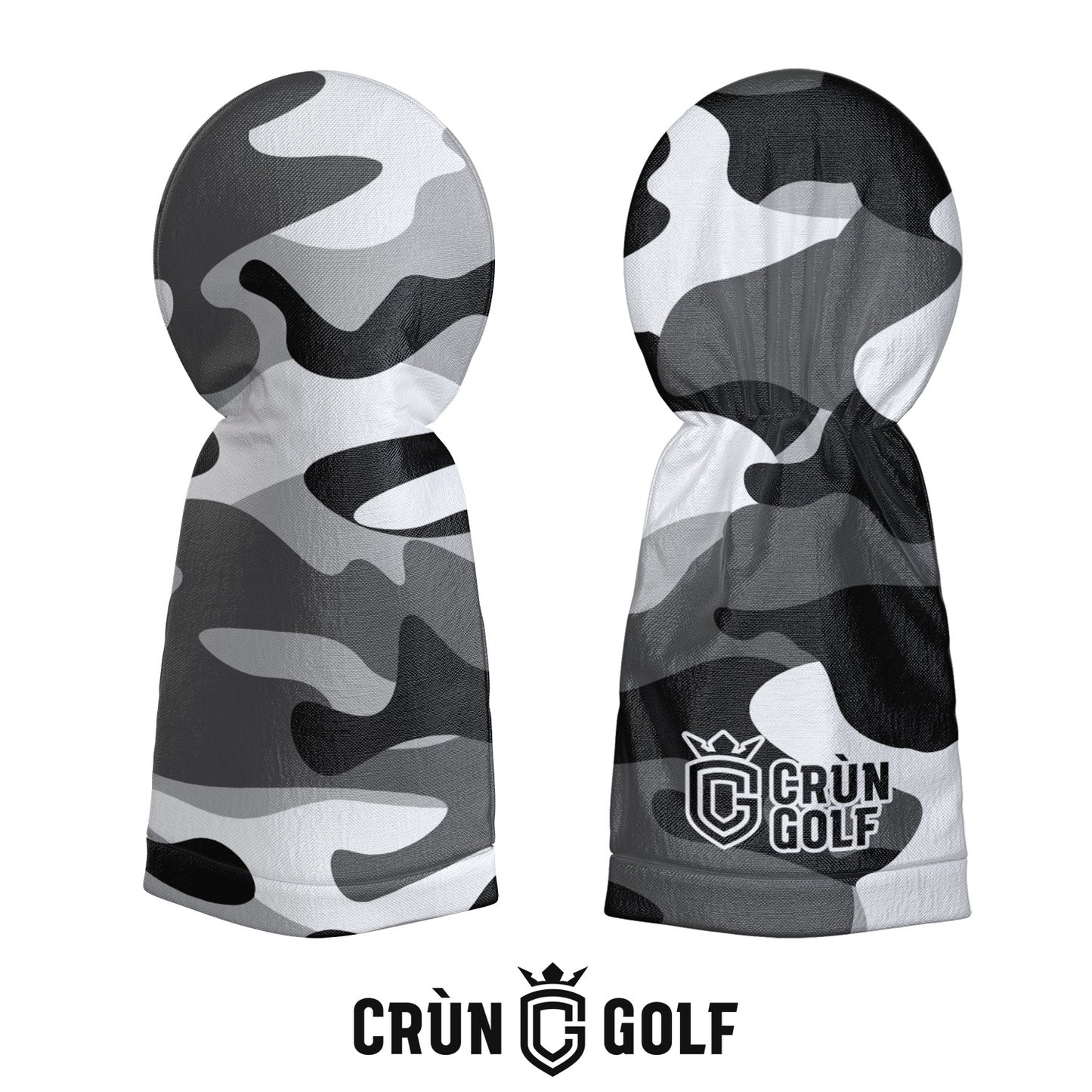 Camo Headcover - Grey / White / Black