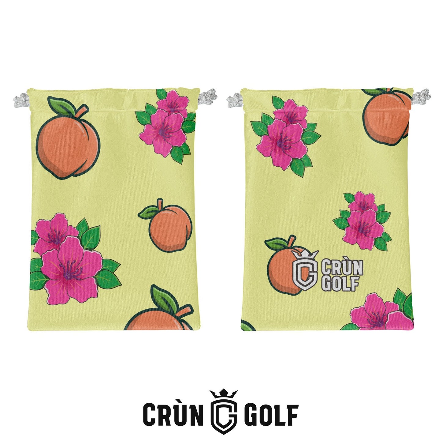 Georgia Peaches & Azaleas Valuables Pouch - Yellow