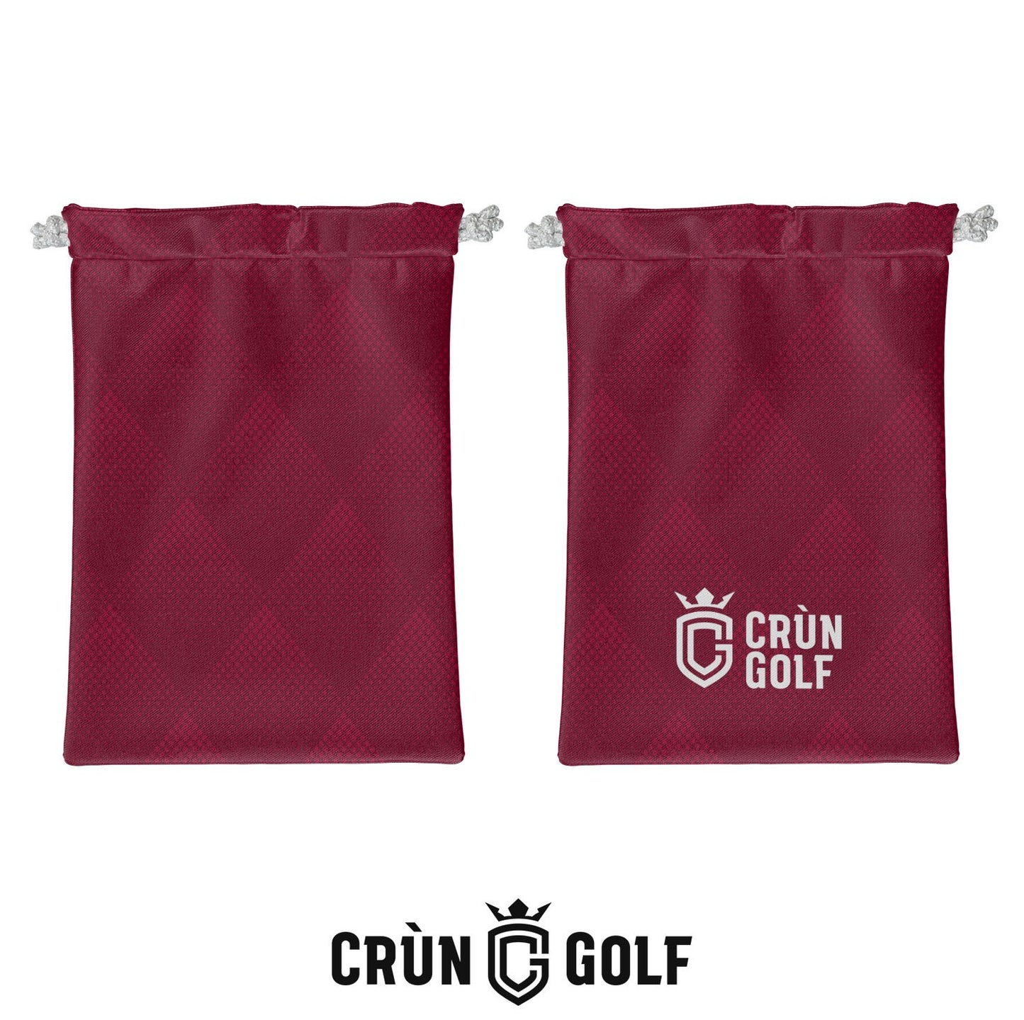 Argyle Valuables Pouch - Maroon