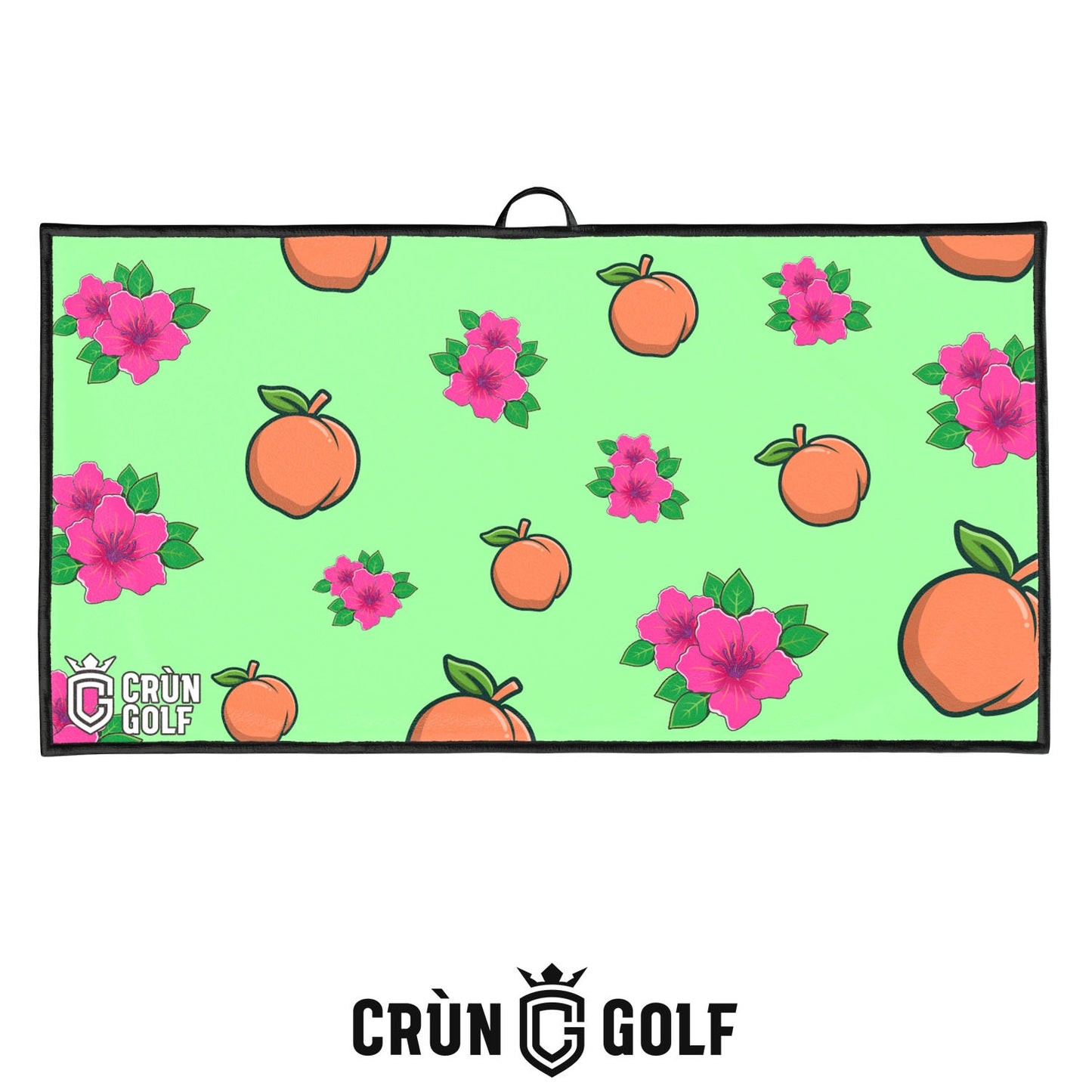 Georgia Peaches & Azaleas Towel - Green