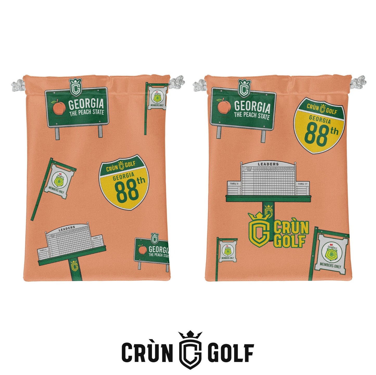 Georgia 88 Valuables Pouch - Peach