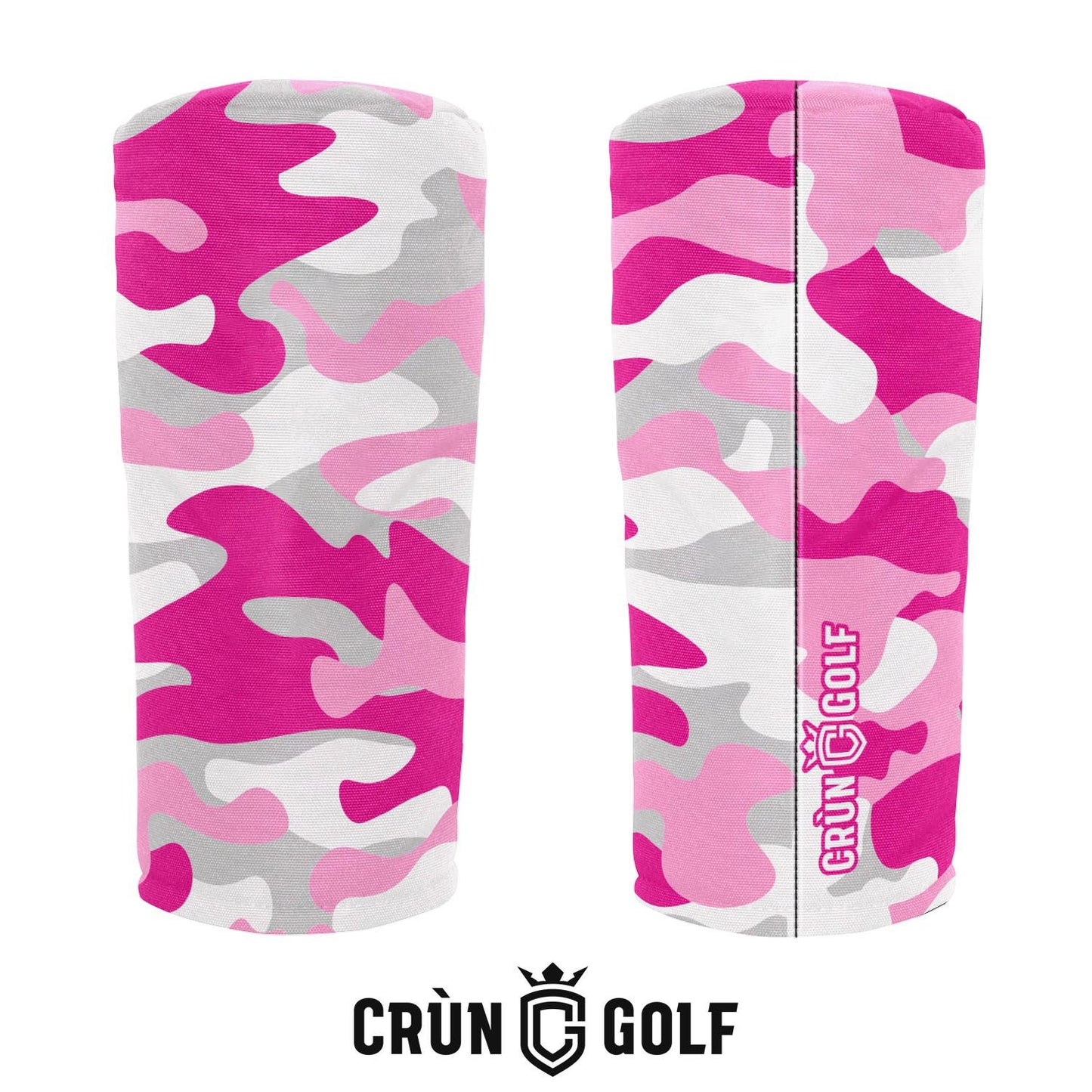 Camo Headcover - Pink / White / Grey