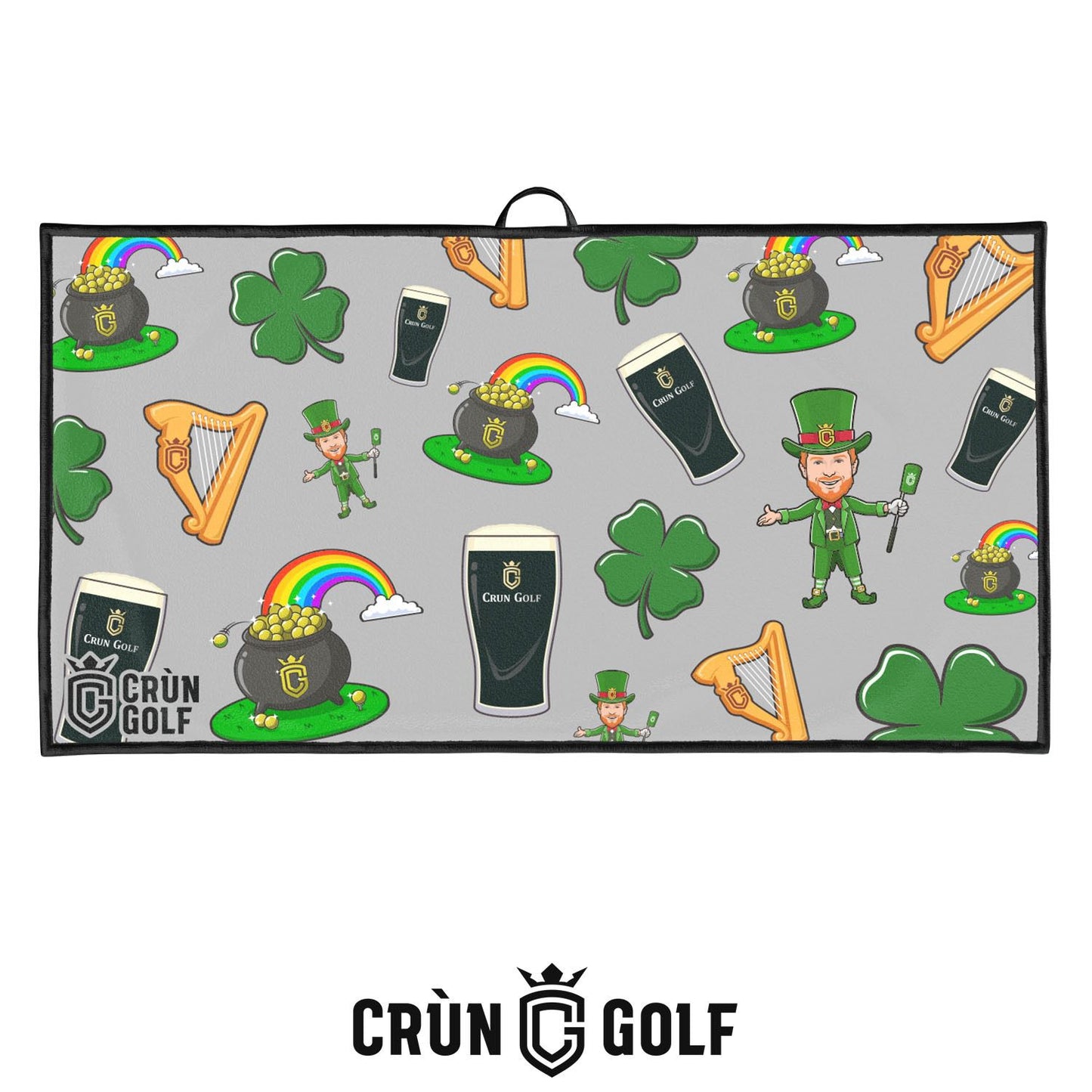 St Patrick's Day Towel - Grey