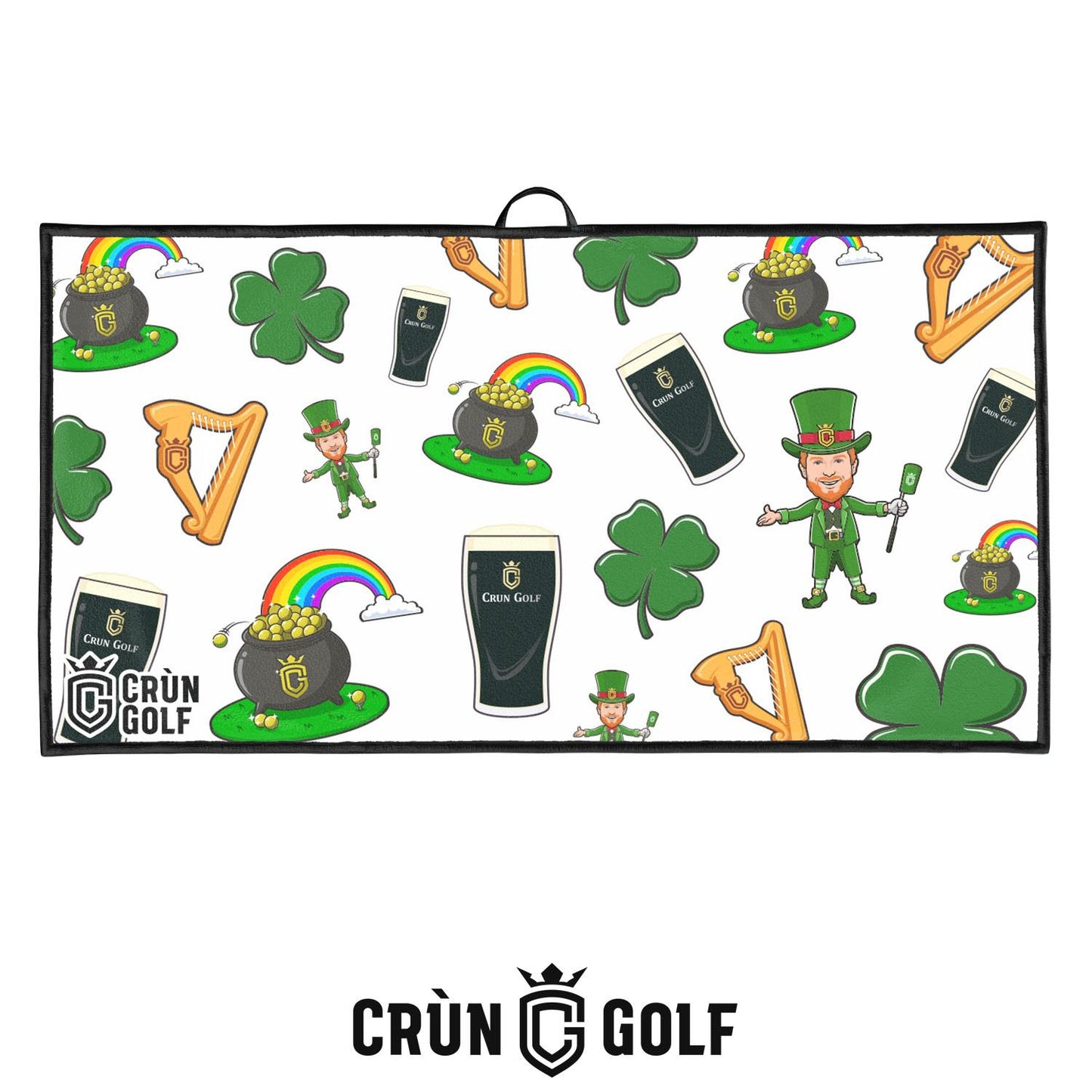 St Patrick's Day Towel - White
