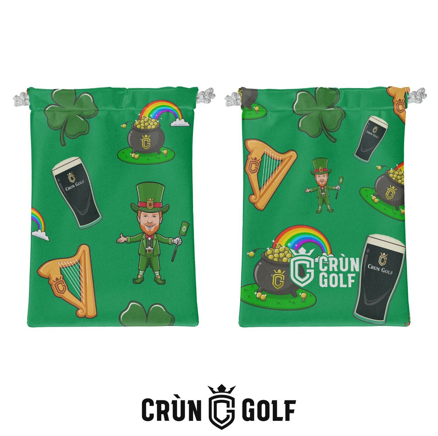 St Patrick's Day Valuables Pouch - Green