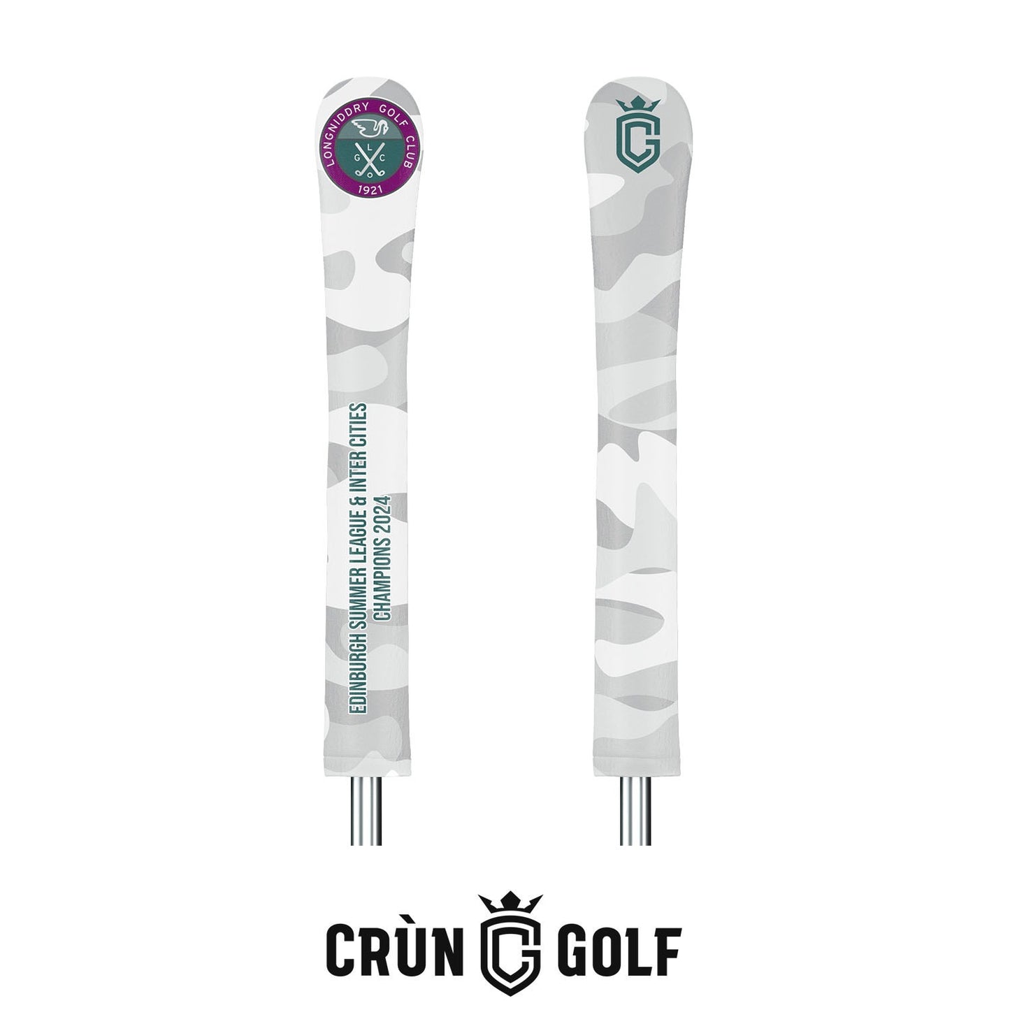 Longniddry GC Champions 2024 Alignment Stick Cover - White Camo