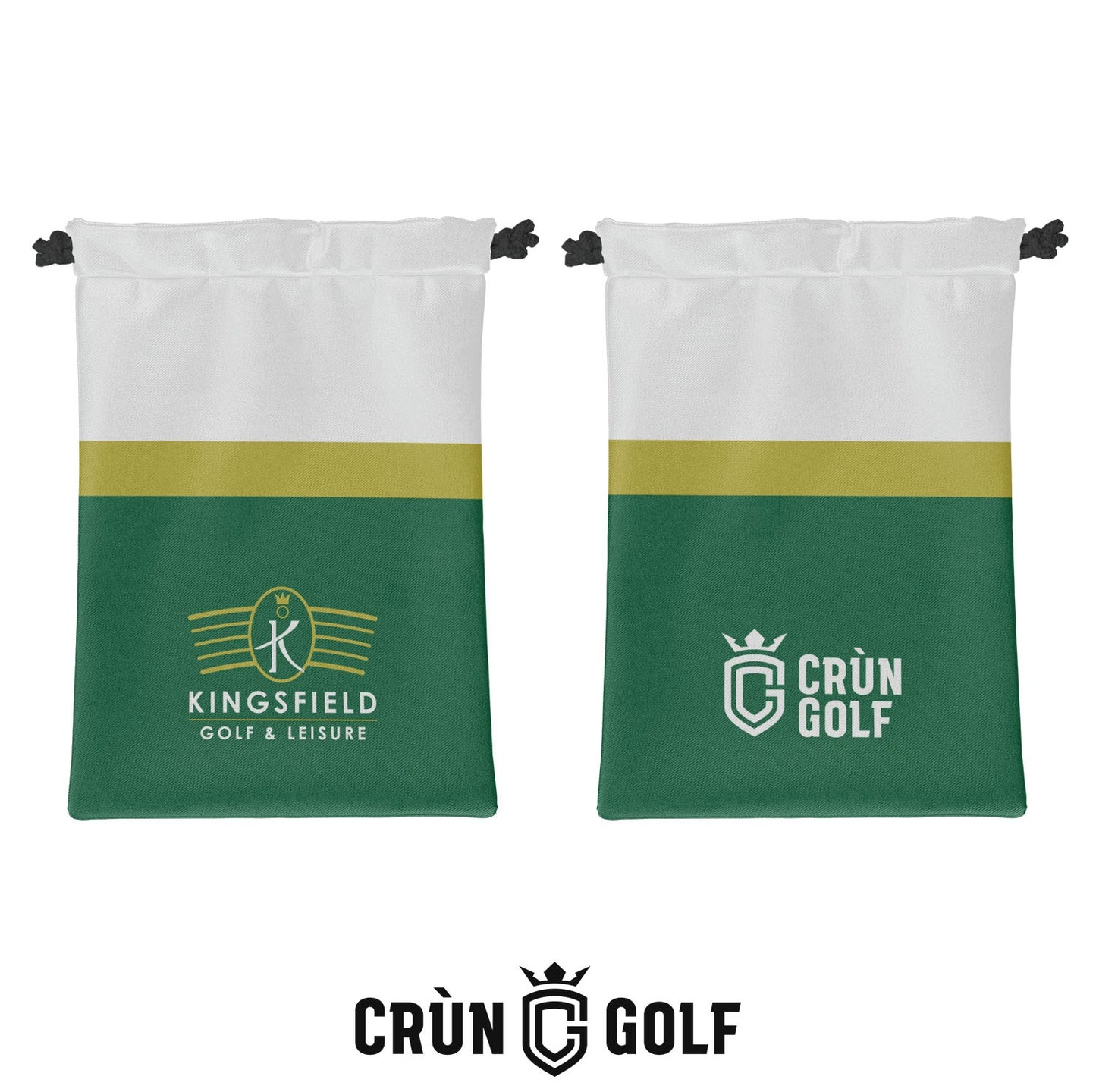 Kingsfield Colour Block Valuables Pouch - White / Gold / Green