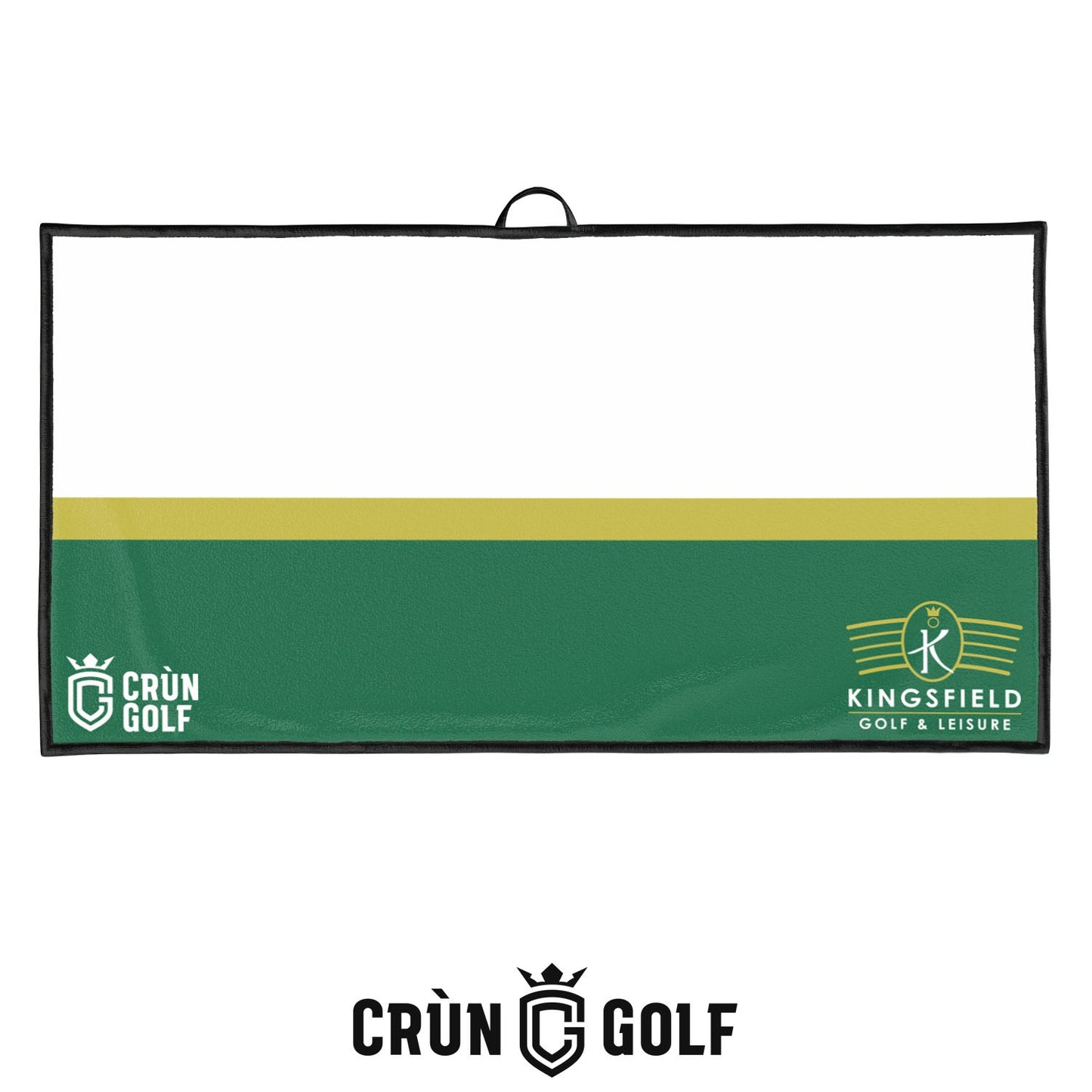 Kingsfield Colour Block Towel - White / Gold / Green