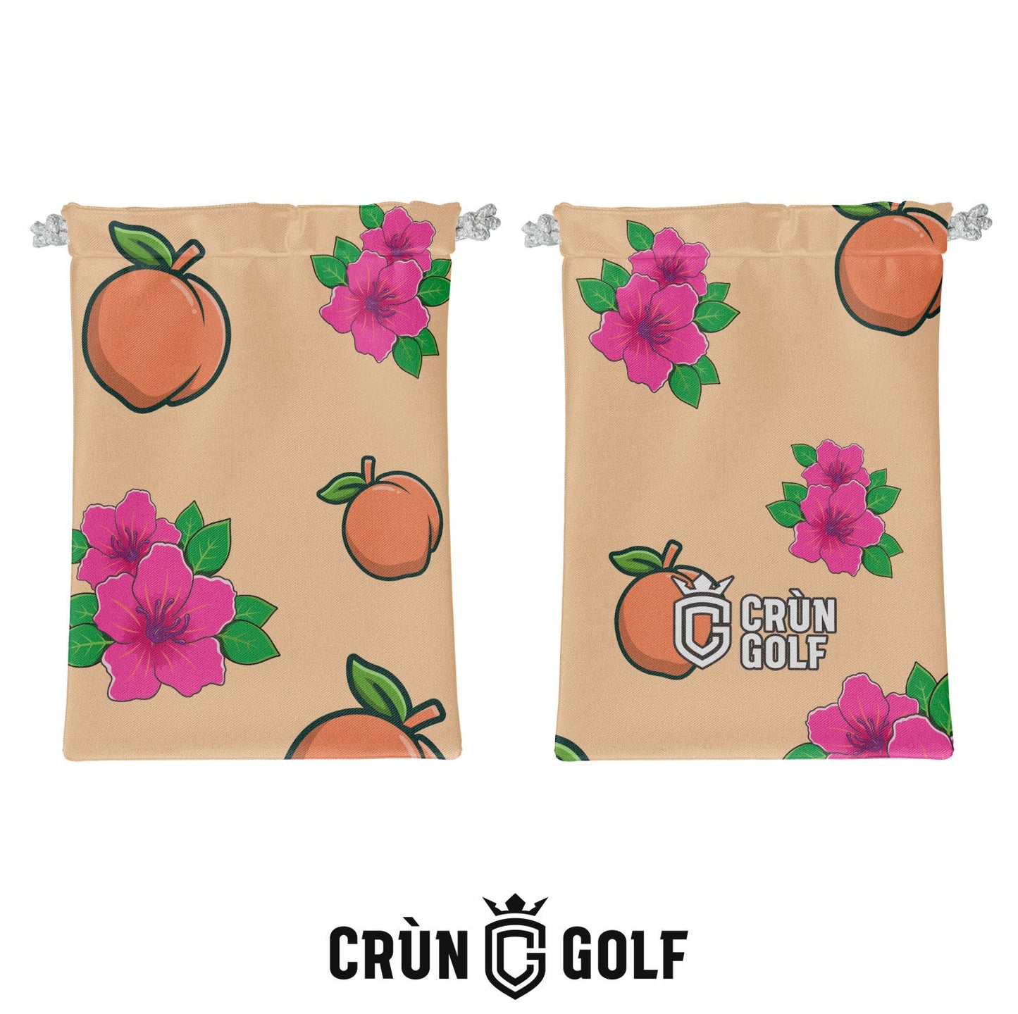Georgia Peaches & Azaleas Valuables Pouch - Peach