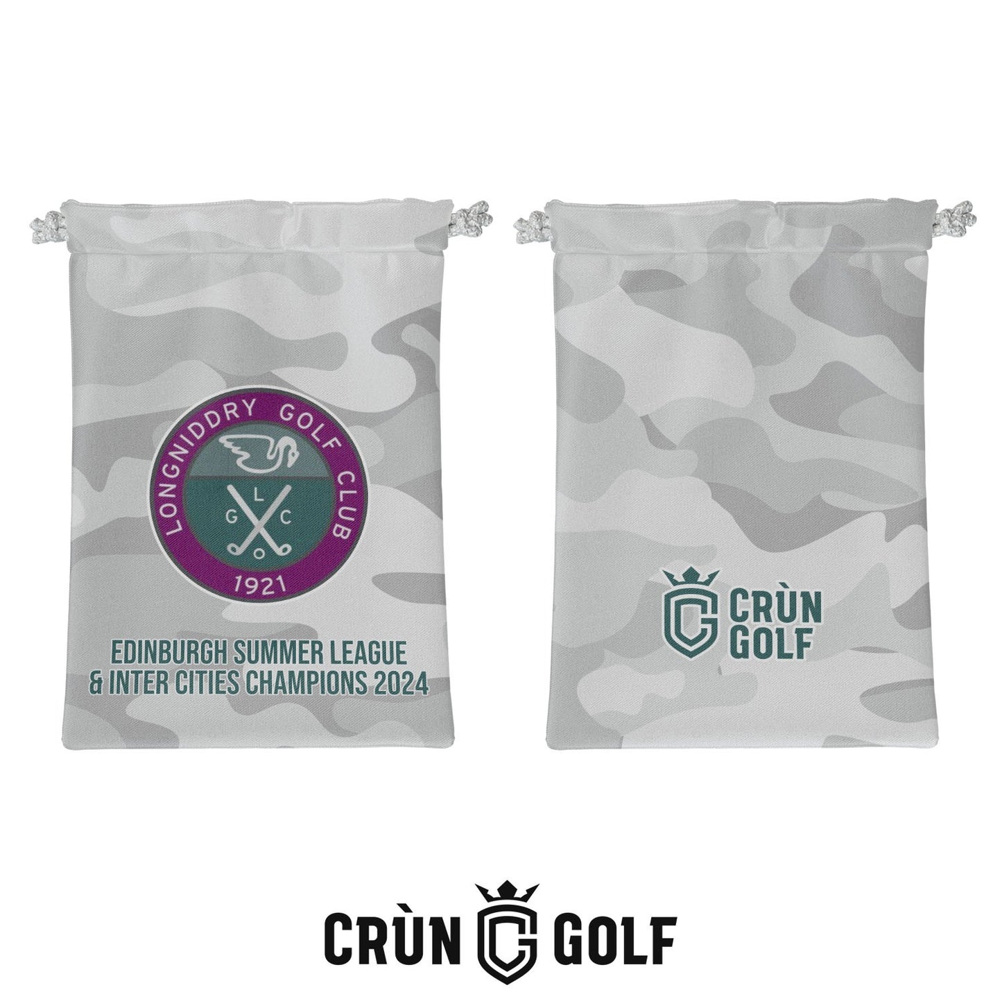 Longniddry GC Champions 2024 Valuables Pouch - White Camo
