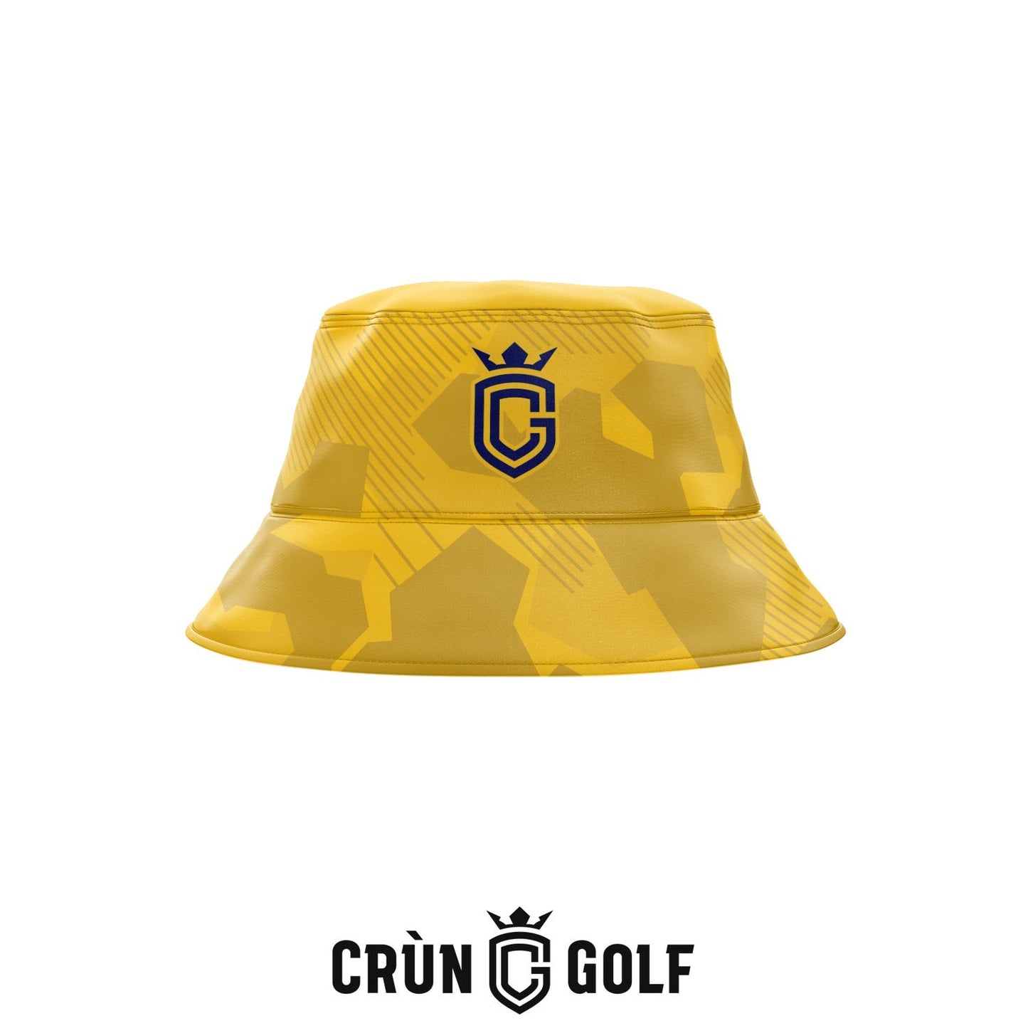 Portrush 153 Reversible Bucket Hat - Modern Camo Navy / Yellow
