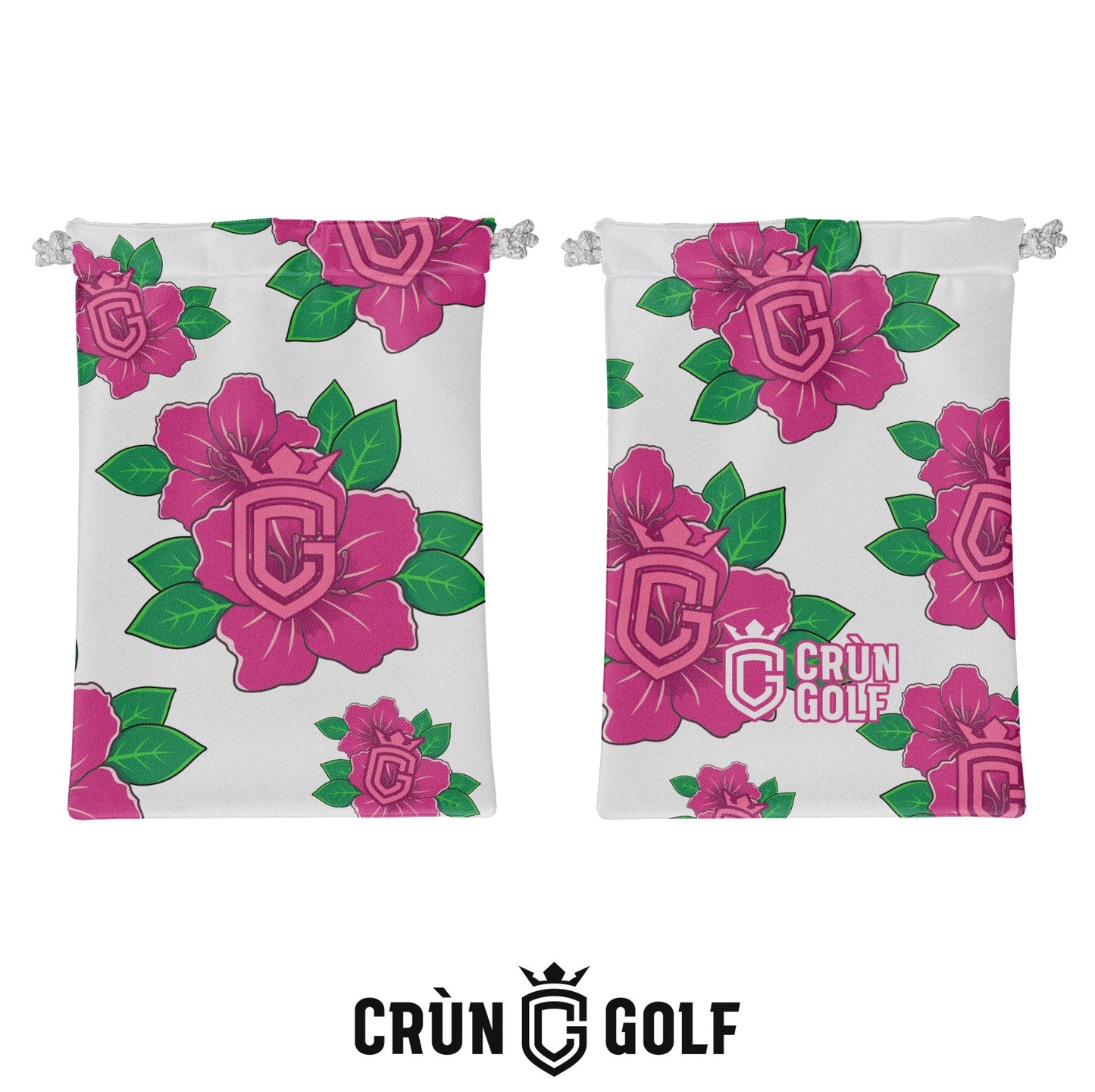 Georgia Azaleas Valuables Pouch - White