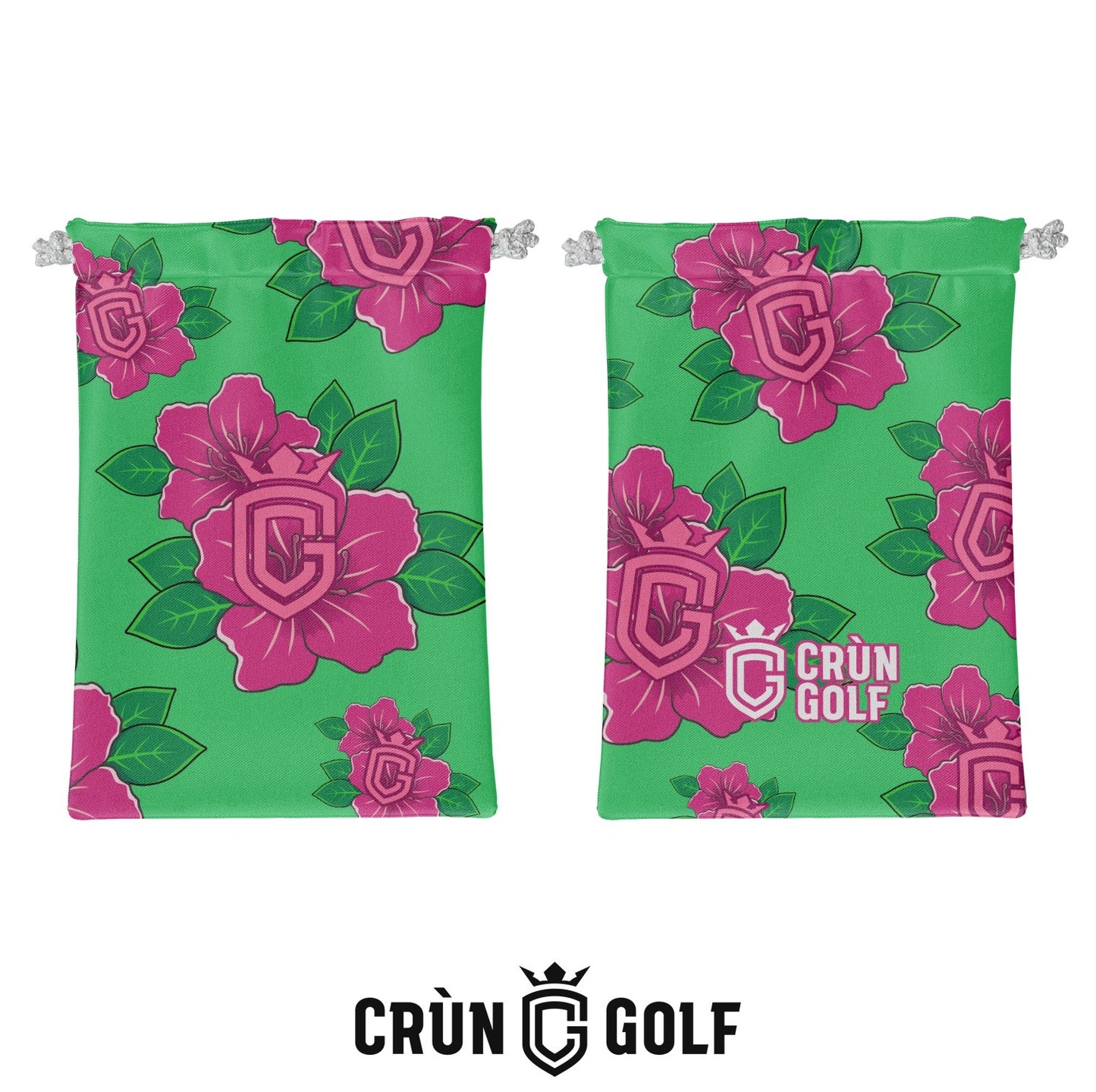 Georgia Azaleas Valuables Pouch - Green