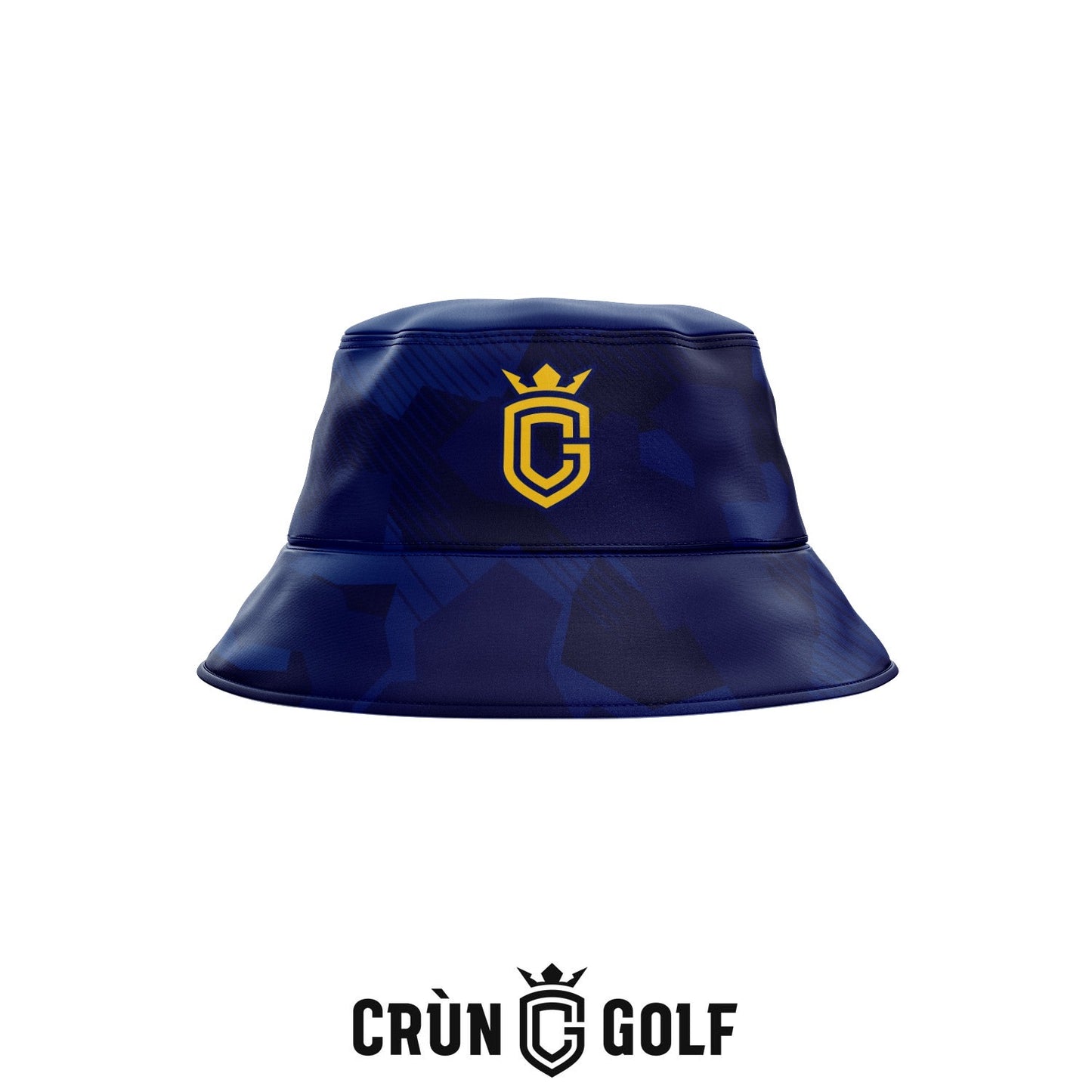 Portrush 153 Reversible Bucket Hat - Modern Camo Navy / Yellow