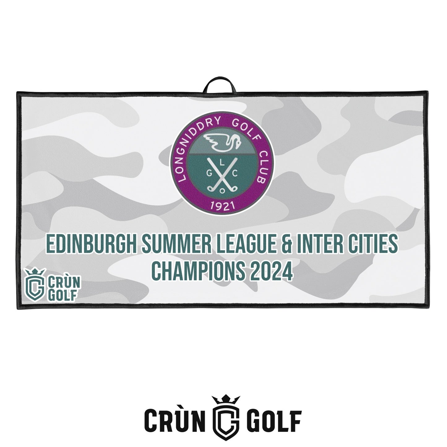 Longniddry GC Champions 2024 Towel - White Camo