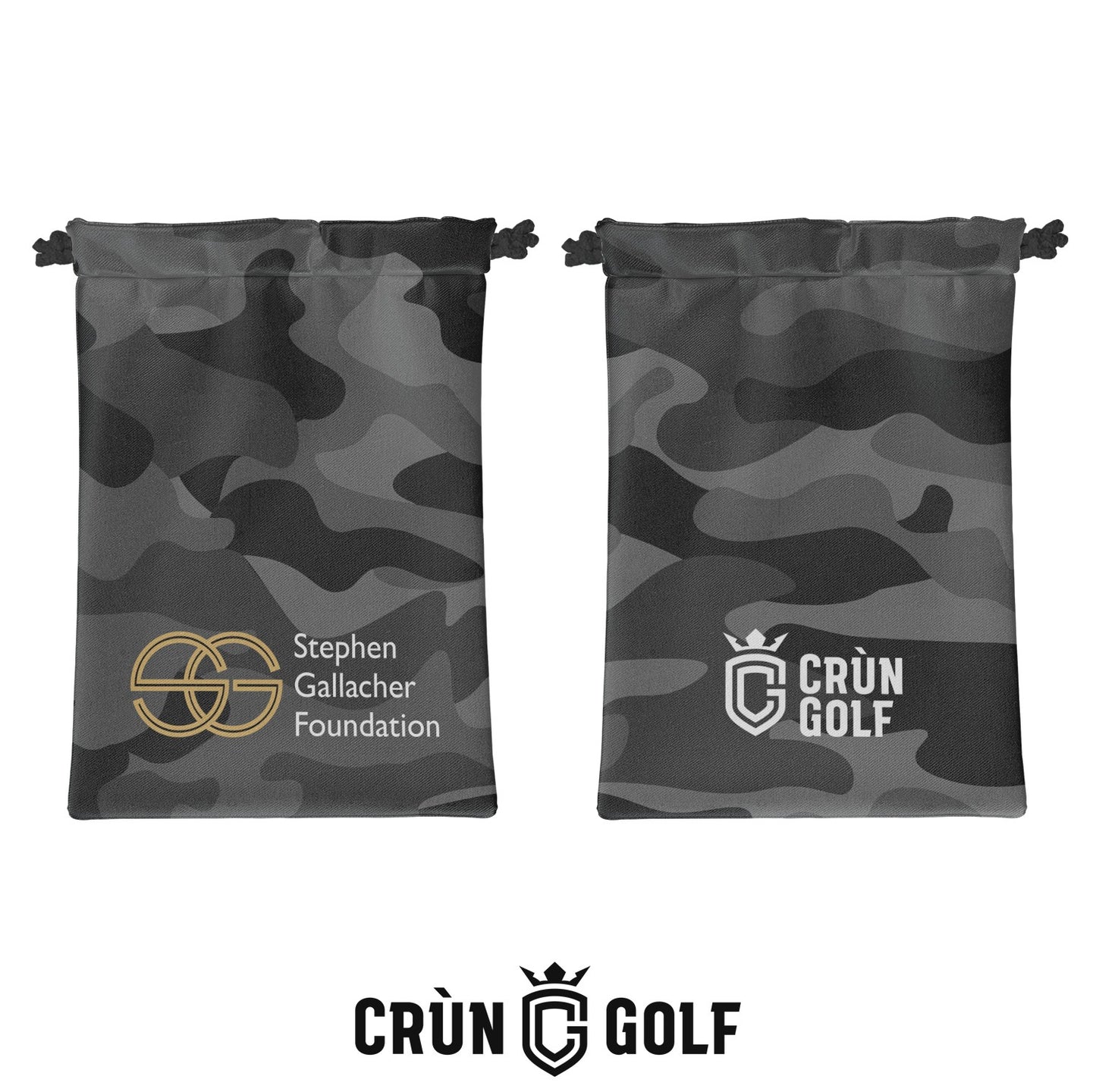 Stephen Gallacher Foundation Camo Valuables Pouch - Black / Grey