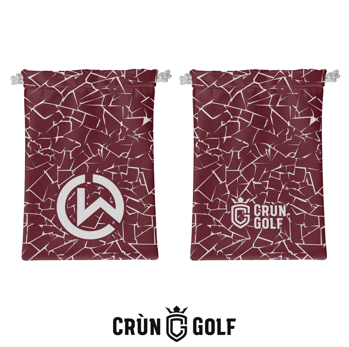Connor Wilson Valuables Pouch - Maroon / White