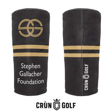 Stephen Gallacher Foundation Striped Headcover - Black / Gold