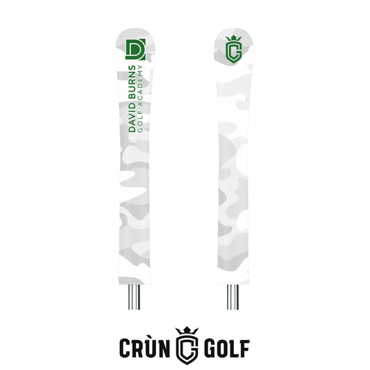 David Burns Golf Academy Alignment Stick Cover - White Camo