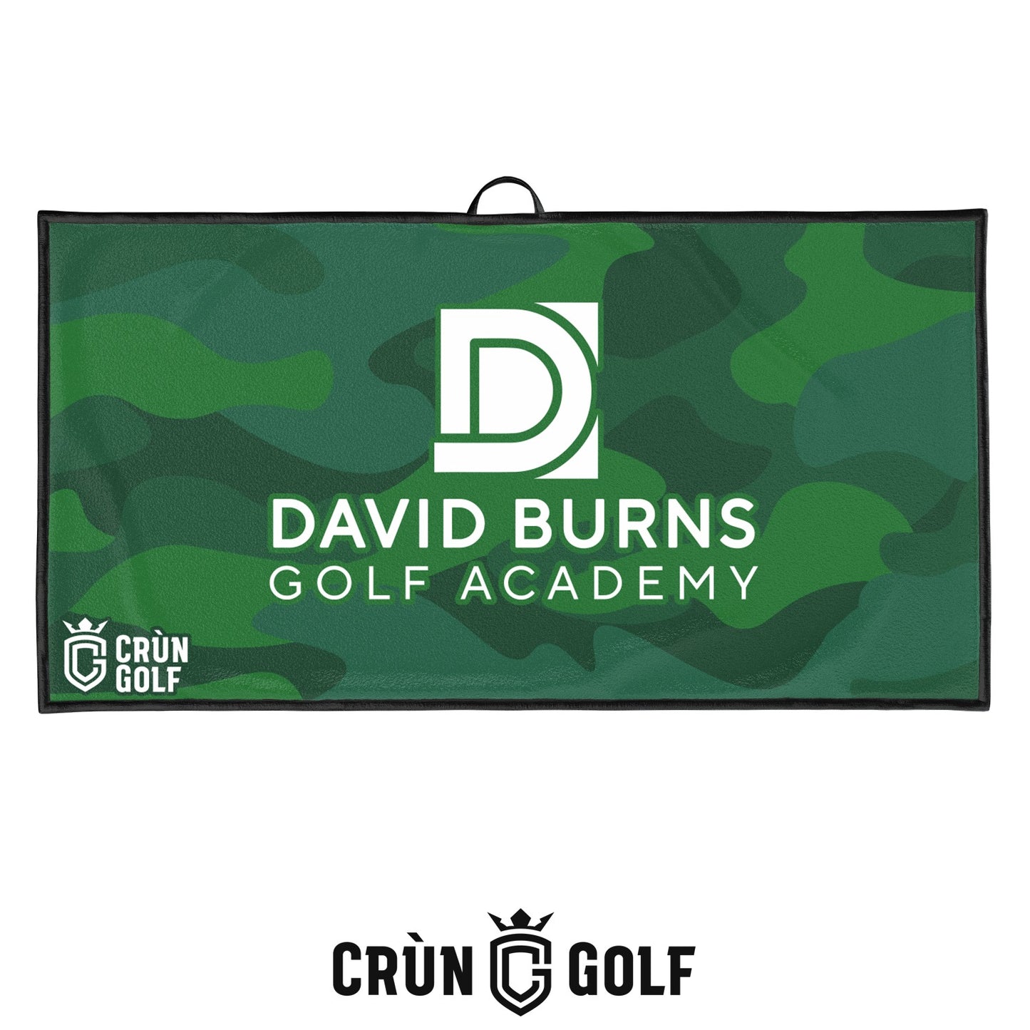 David Burns Golf Academy Towel - Green Camo