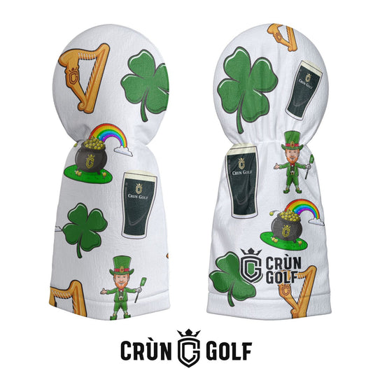 St Patrick's Day Headcover - White