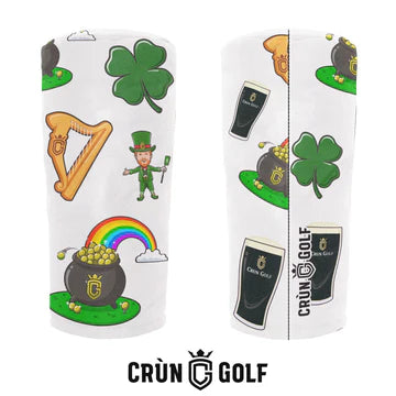 St Patrick's Day Headcover - White