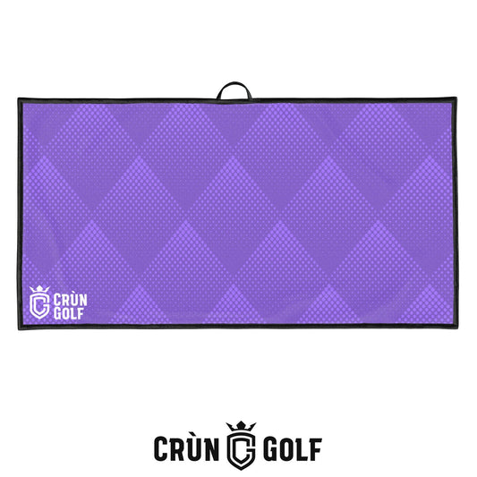 Argyle Towel - Purple