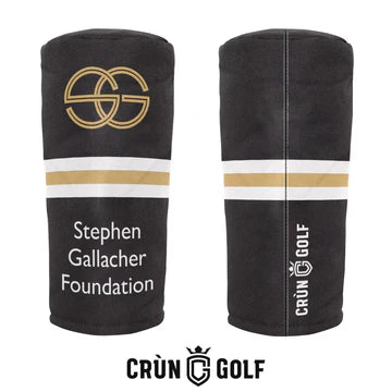 Stephen Gallacher Foundation Striped Headcover - Black / White / Gold