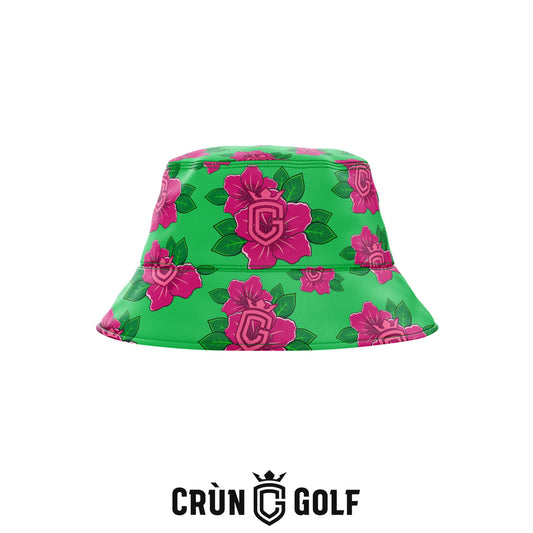 Georgia Azaleas Reversible Bucket Hat  - Green / Navy