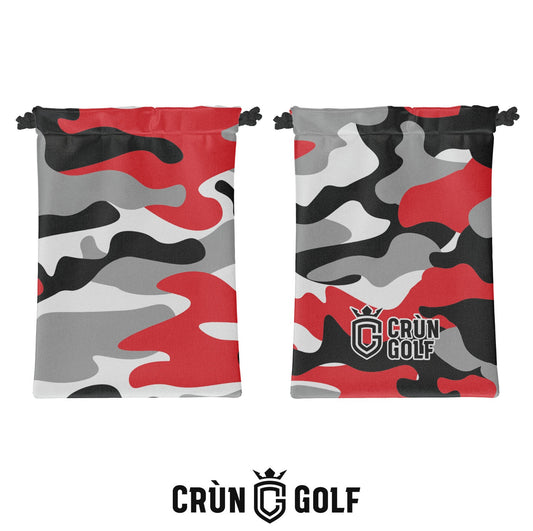 Camo Valuables Pouch - Red / White / Grey / Black