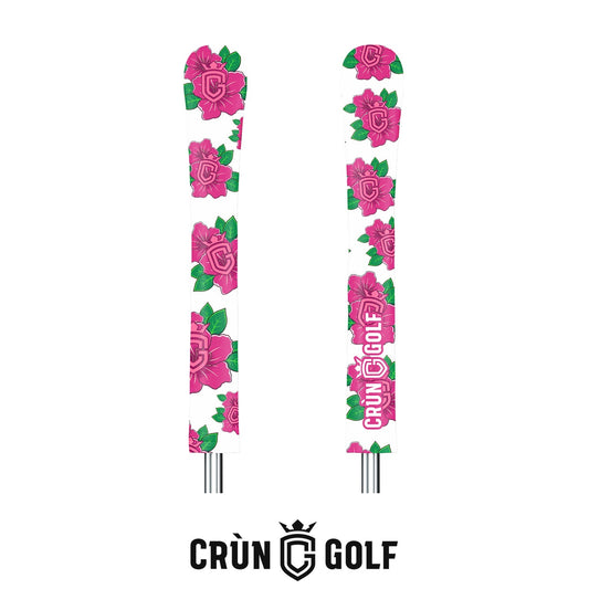 Georgia Azaleas Alignment Stick Cover - White