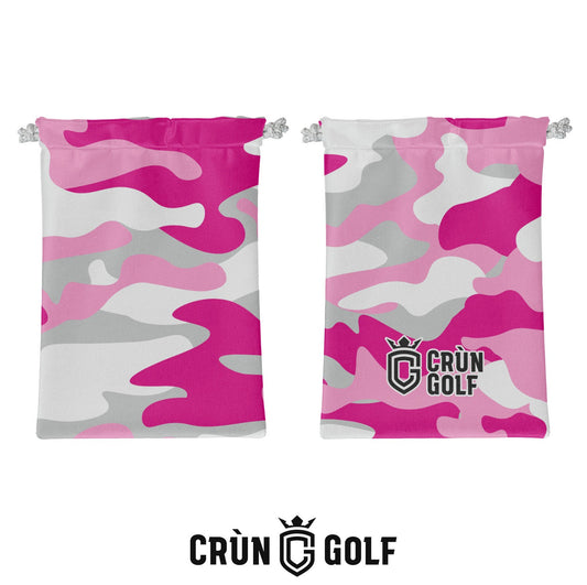 Camo Valuables Pouch - Pink / White / Grey