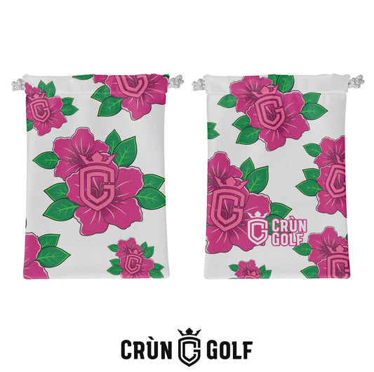 Georgia Azaleas Valuables Pouch - White