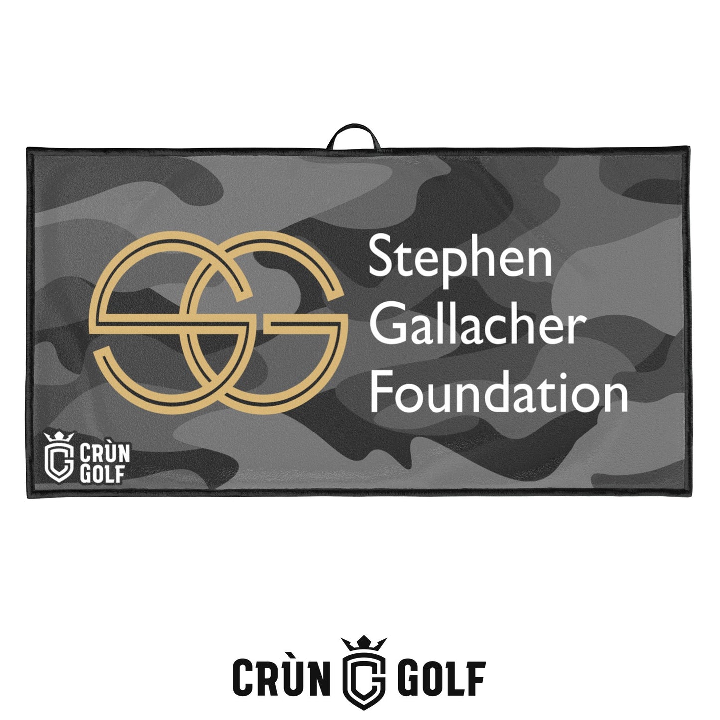 Stephen Gallacher Foundation Camo Towel - Black / Grey