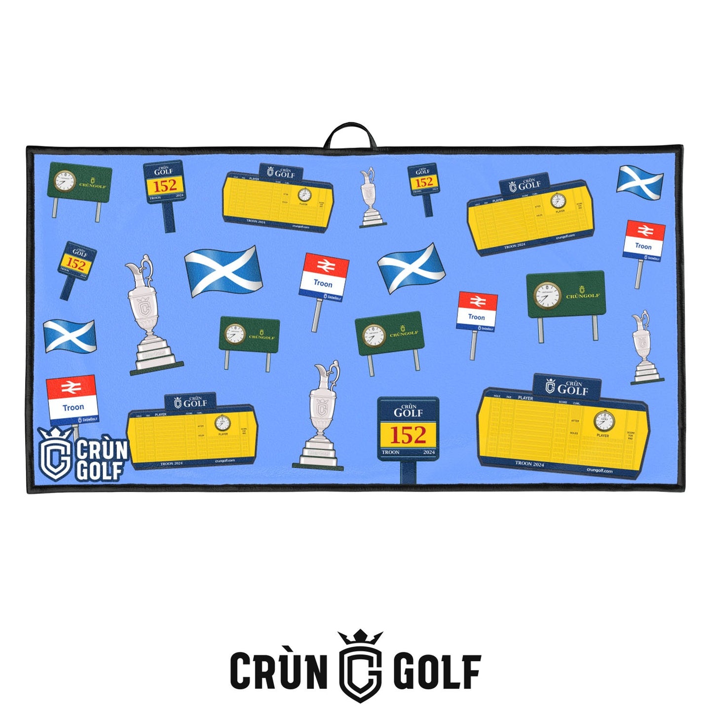 152 Troon Towel - Blue Spread