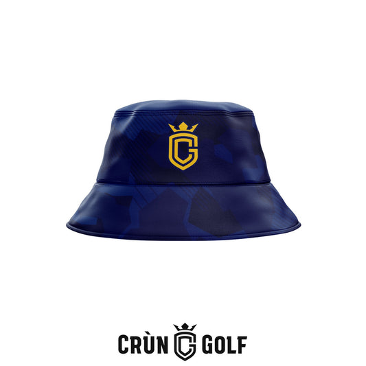 Portrush 153 Reversible Bucket Hat  - Modern Camo Navy / Yellow