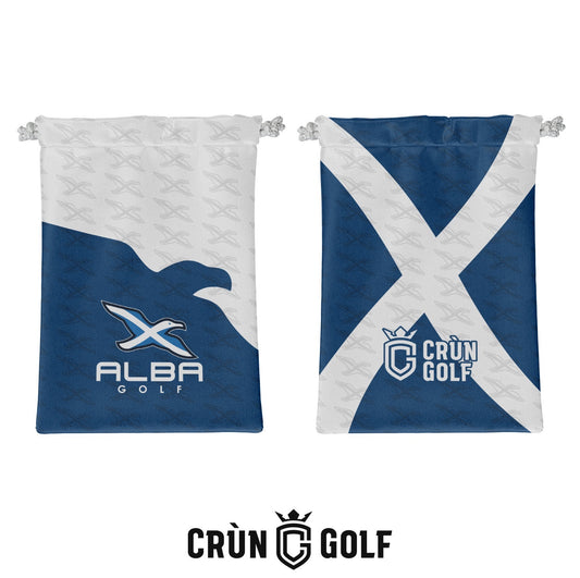 Alba Golf Valuables Pouch - Navy / White