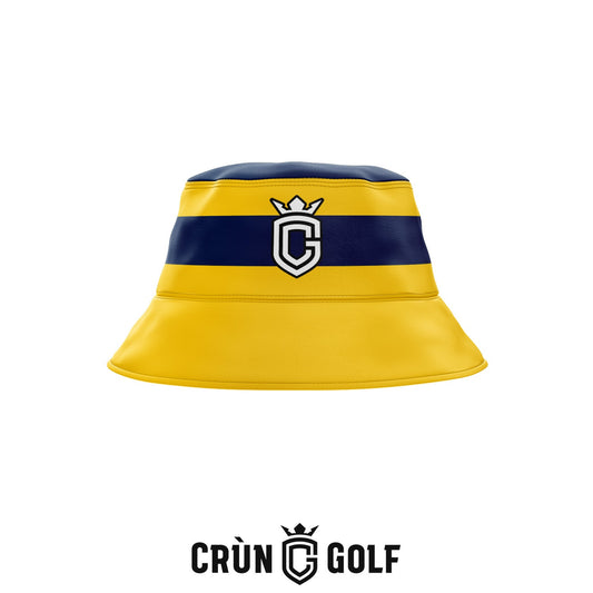 Portrush 153 Reversible Bucket Hat  - Stripes Yellow / Navy
