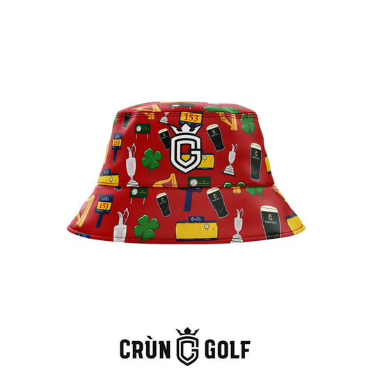 Portrush 153 Reversible Bucket Hat  - Spread Red / Green